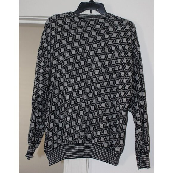 Vintage Grandpa Sweater - 70s Mod Op-Yop Pattern - Made in Italy - Picture 2 of 7